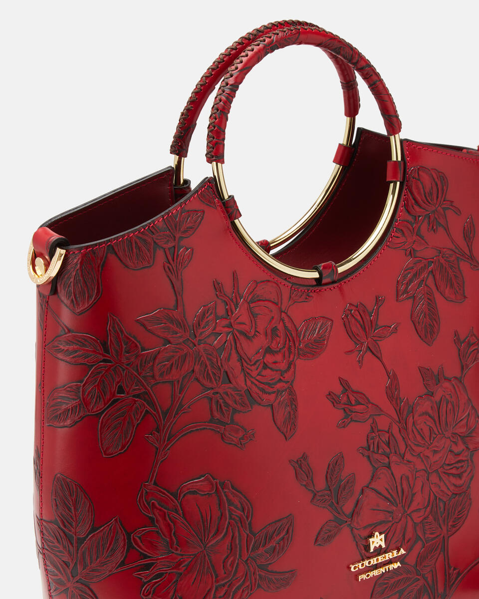 Mimì Tote bag Rosso  - Tote Bag - Borse Donna - Borse - Cuoieria Fiorentina