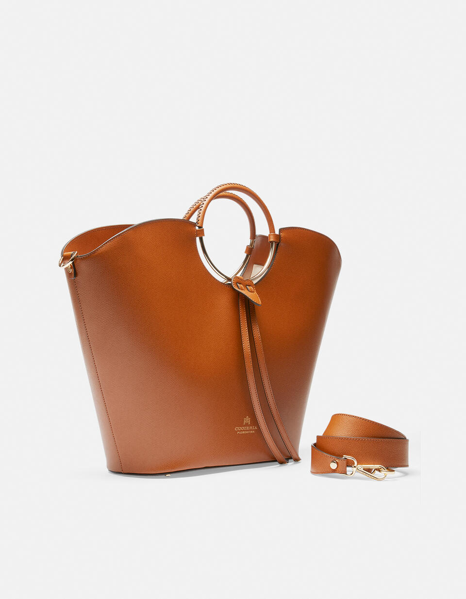Oblò Maxi bag in vitello palmellato Lion  - Tote Bag - Borse Donna - Borse - Cuoieria Fiorentina