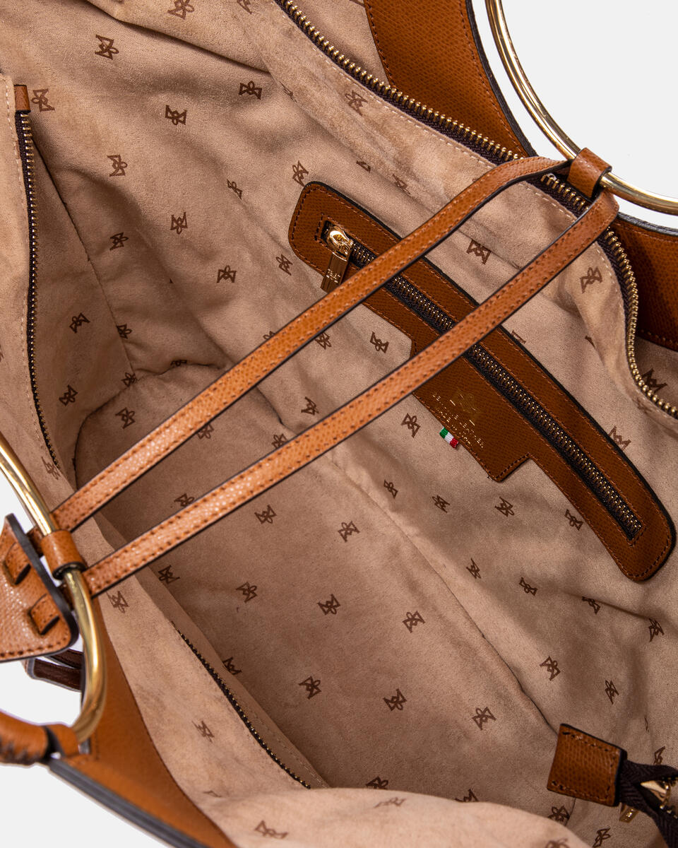 Oblò Maxi bag in vitello palmellato Lion  - Tote Bag - Borse Donna - Borse - Cuoieria Fiorentina