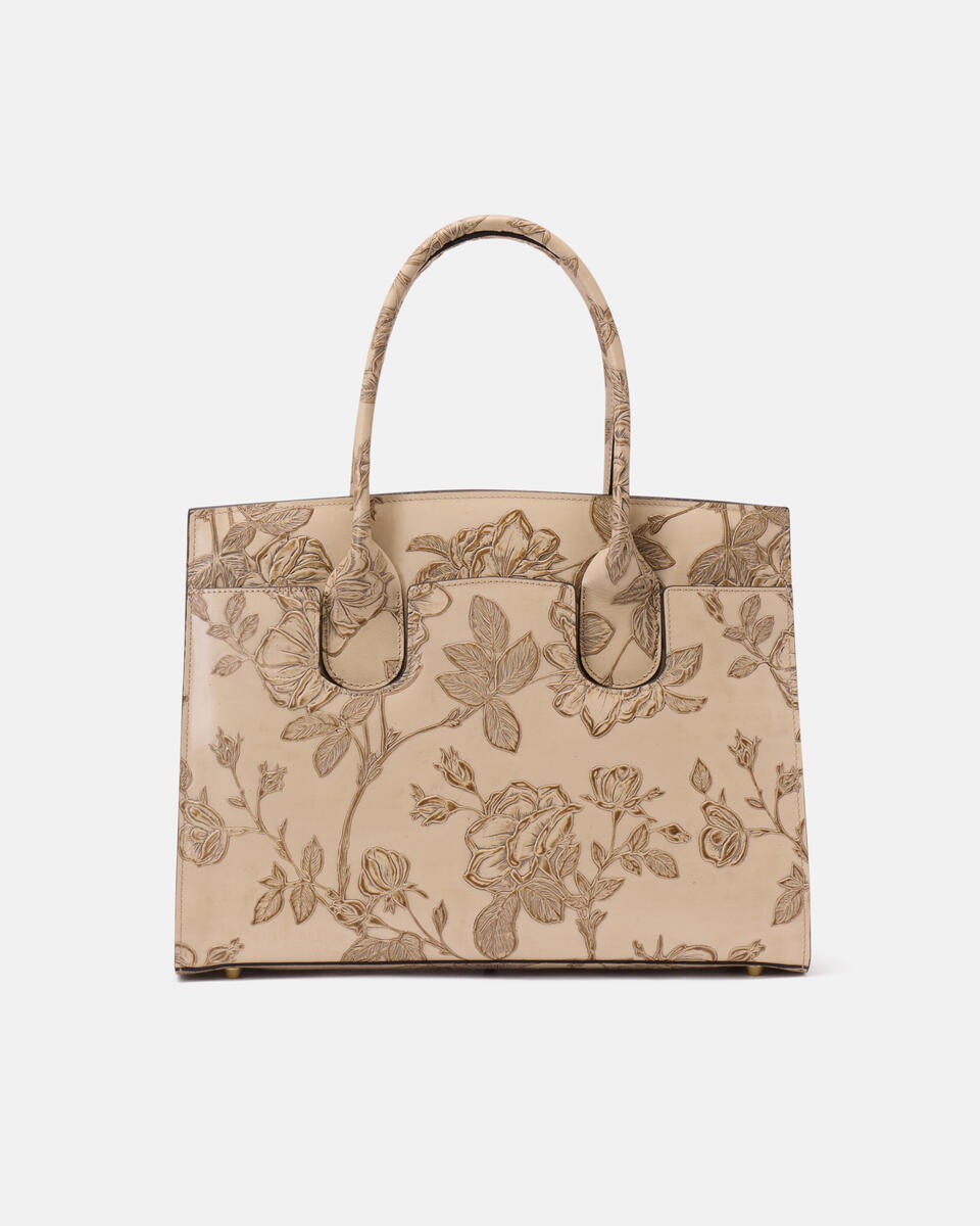 Large tote bag Taupe  - Tote Bag - Women's Bags - Bags - Cuoieria Fiorentina