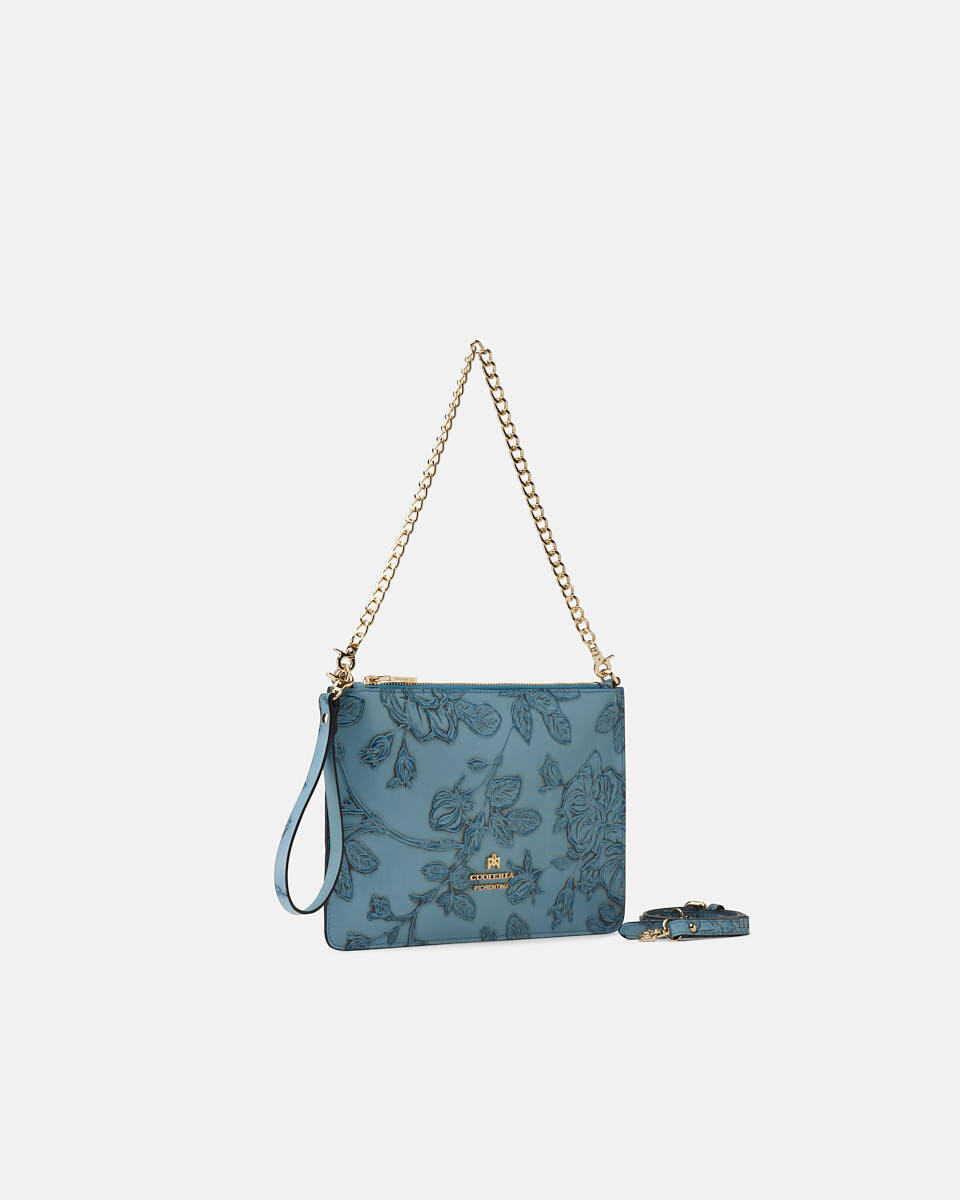 pochette Light blue  - Clutch Bags - Women's Bags - Bags - Cuoieria Fiorentina