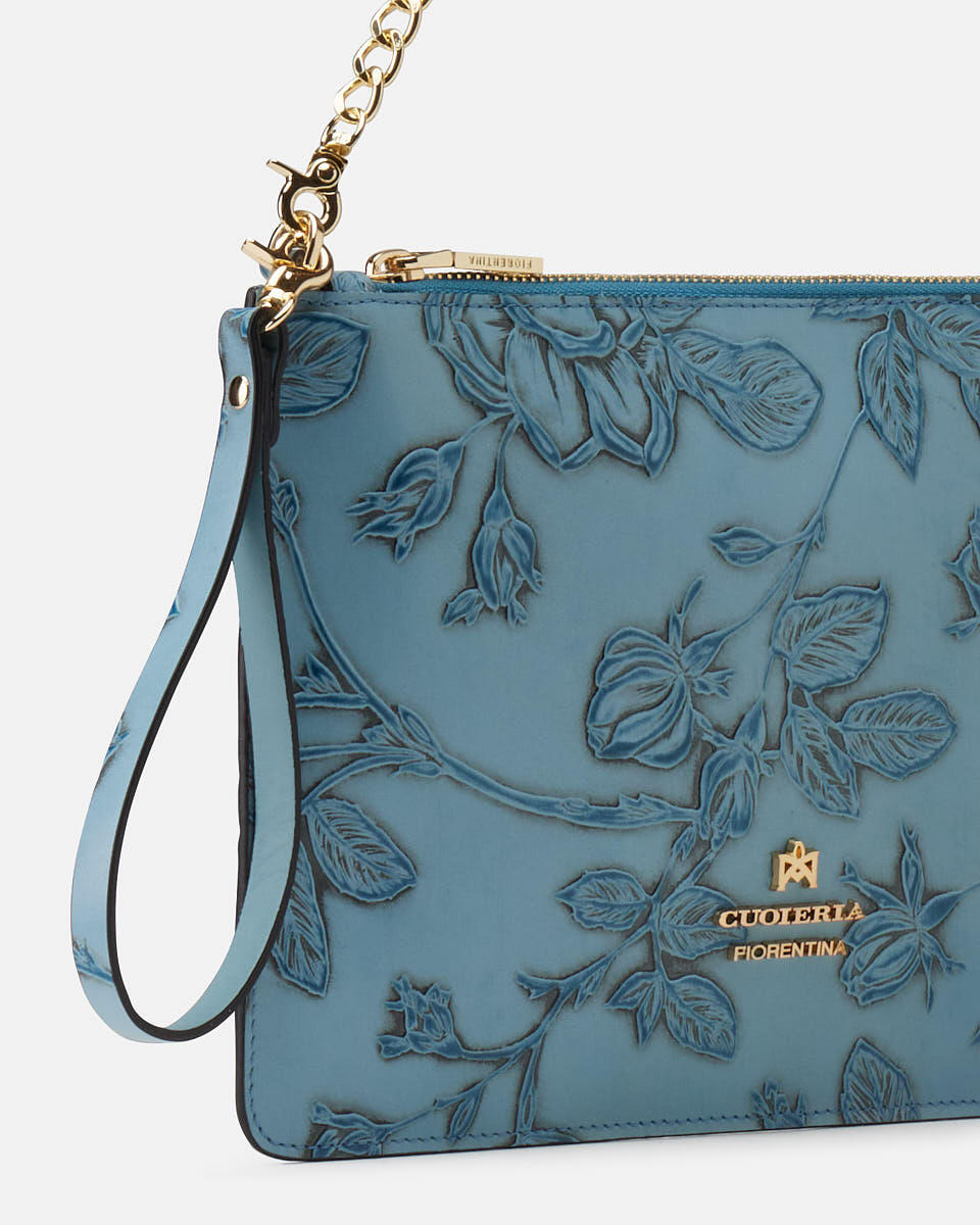 pochette Light blue  - Clutch Bags - Women's Bags - Bags - Cuoieria Fiorentina