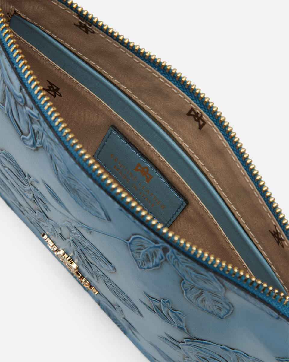 pochette Light blue  - Clutch Bags - Women's Bags - Bags - Cuoieria Fiorentina