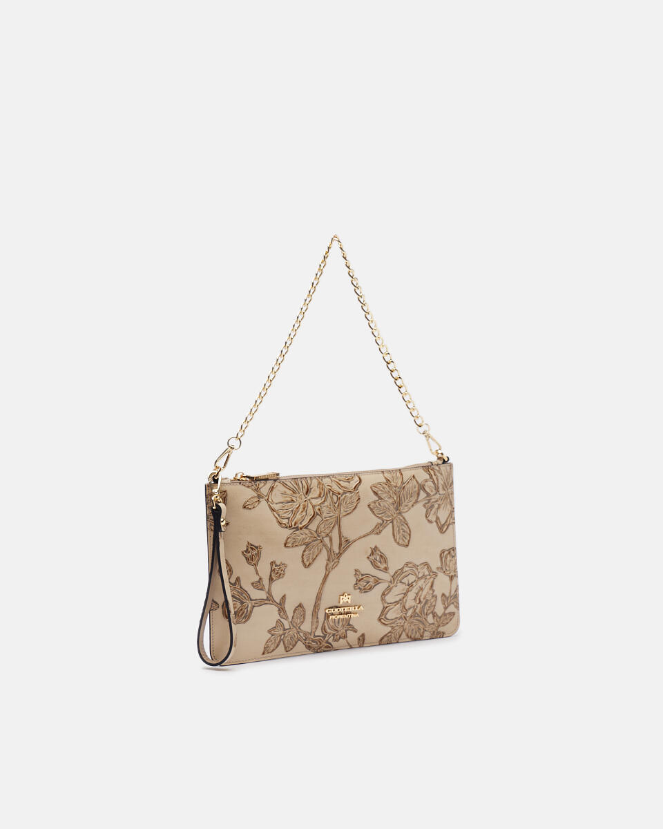 pochette Taupe  - Clutch Bags - Women's Bags - Bags - Cuoieria Fiorentina