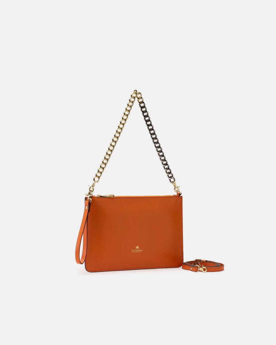 Pochette Orange  - Clutch Bags - Women's Bags - Bags - Cuoieria Fiorentina