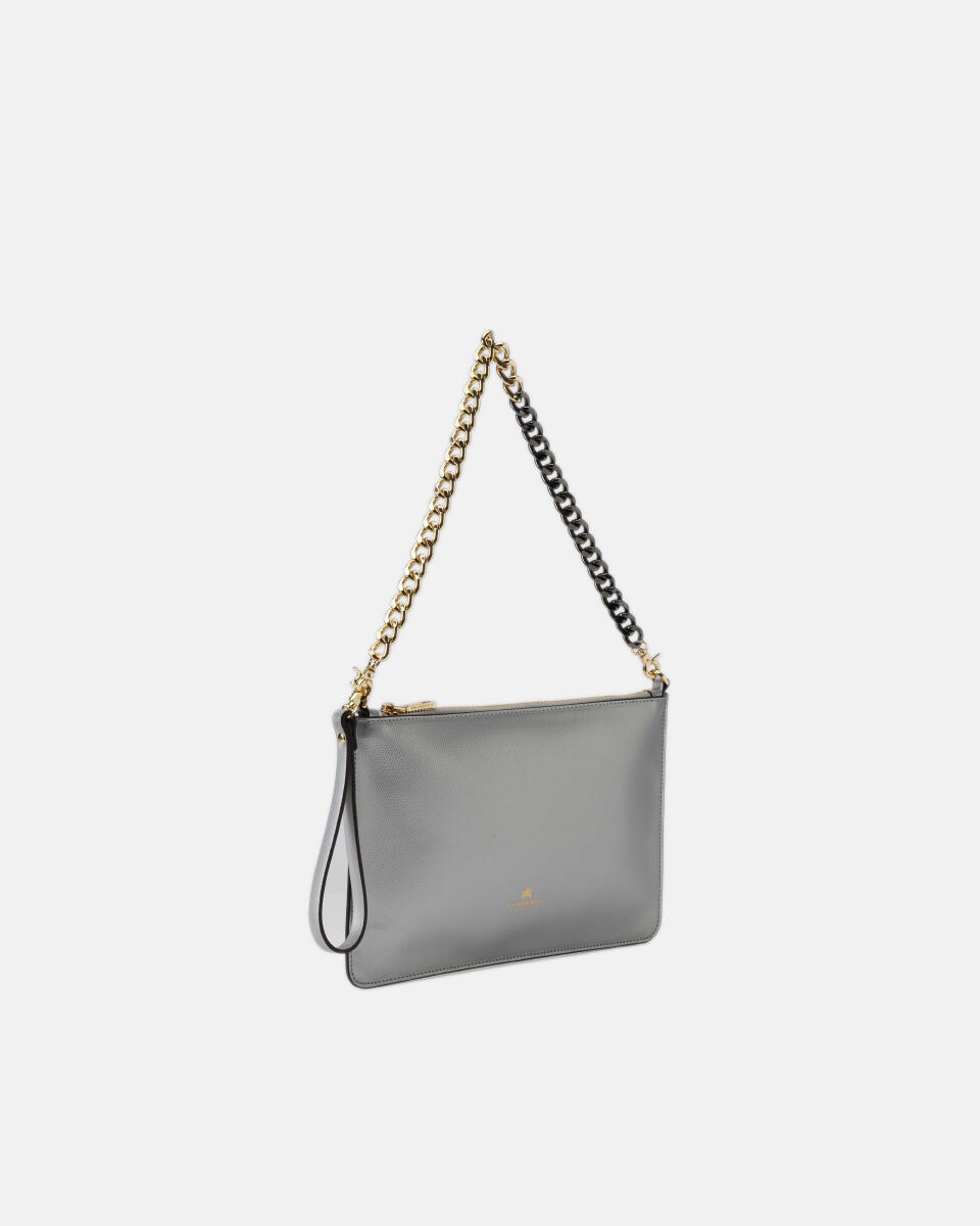 Alice pochette media con bracciale Argento  - Pochette - Borse Donna - Borse - Cuoieria Fiorentina
