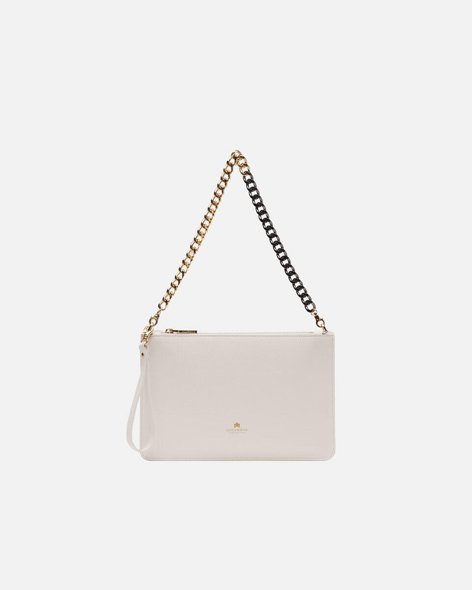 Pochette White  - Clutch Bags - Women's Bags - Bags - Cuoieria Fiorentina