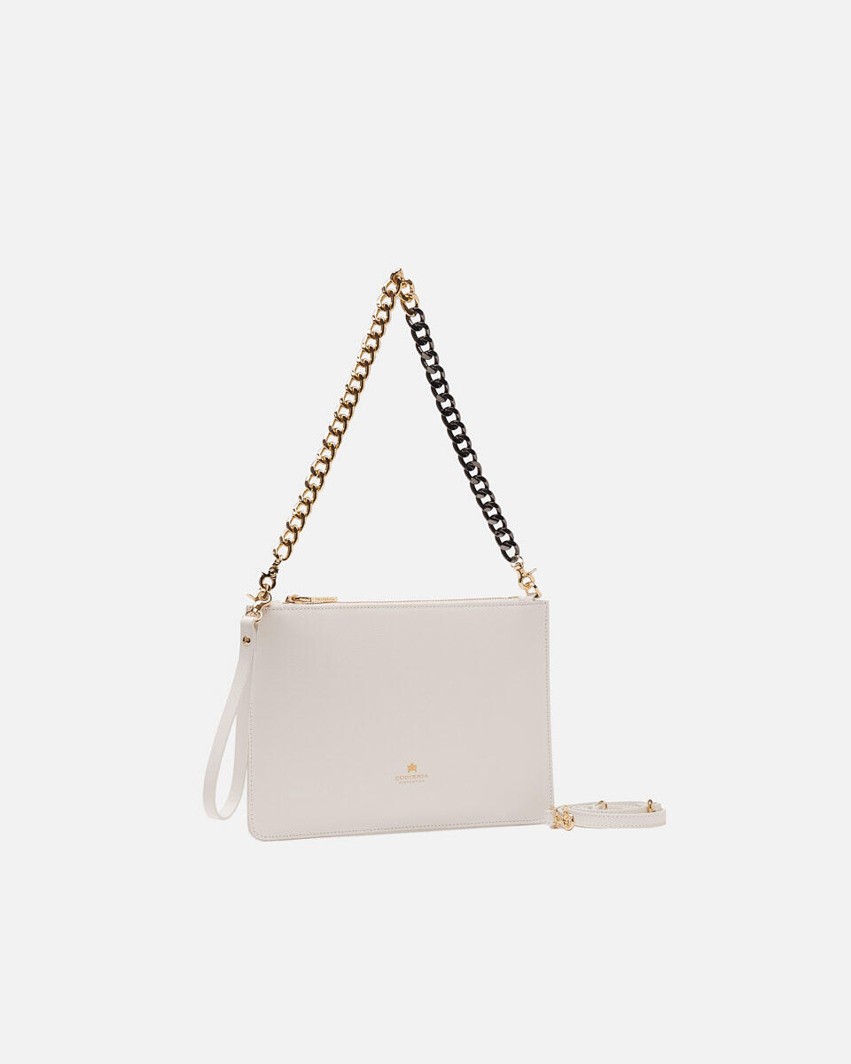 Pochette White  - Clutch Bags - Women's Bags - Bags - Cuoieria Fiorentina