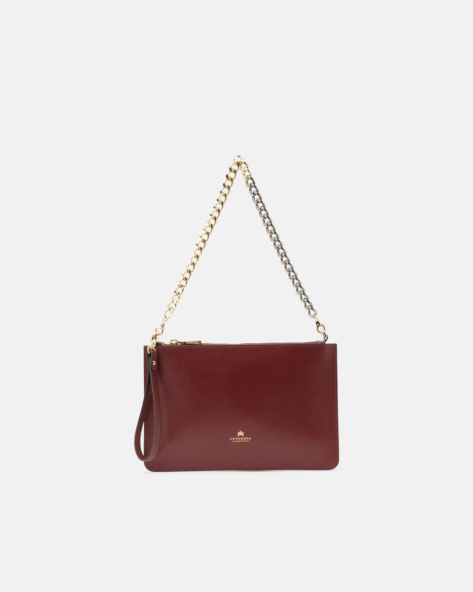 Pochette Bordeaux  - Clutch Bags - Women's Bags - Bags - Cuoieria Fiorentina