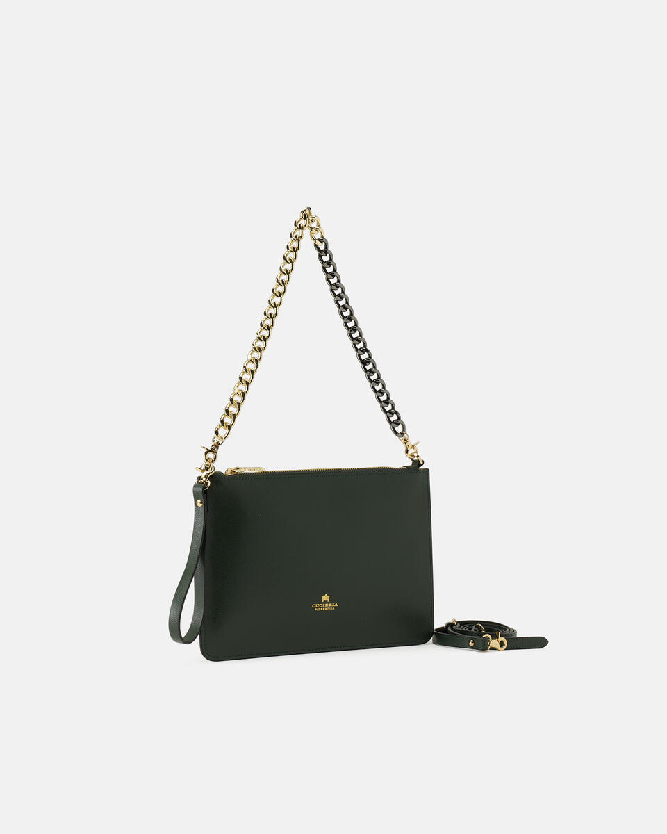 Alice pochette media con bracciale Muschio  - Pochette - Borse Donna - Borse - Cuoieria Fiorentina