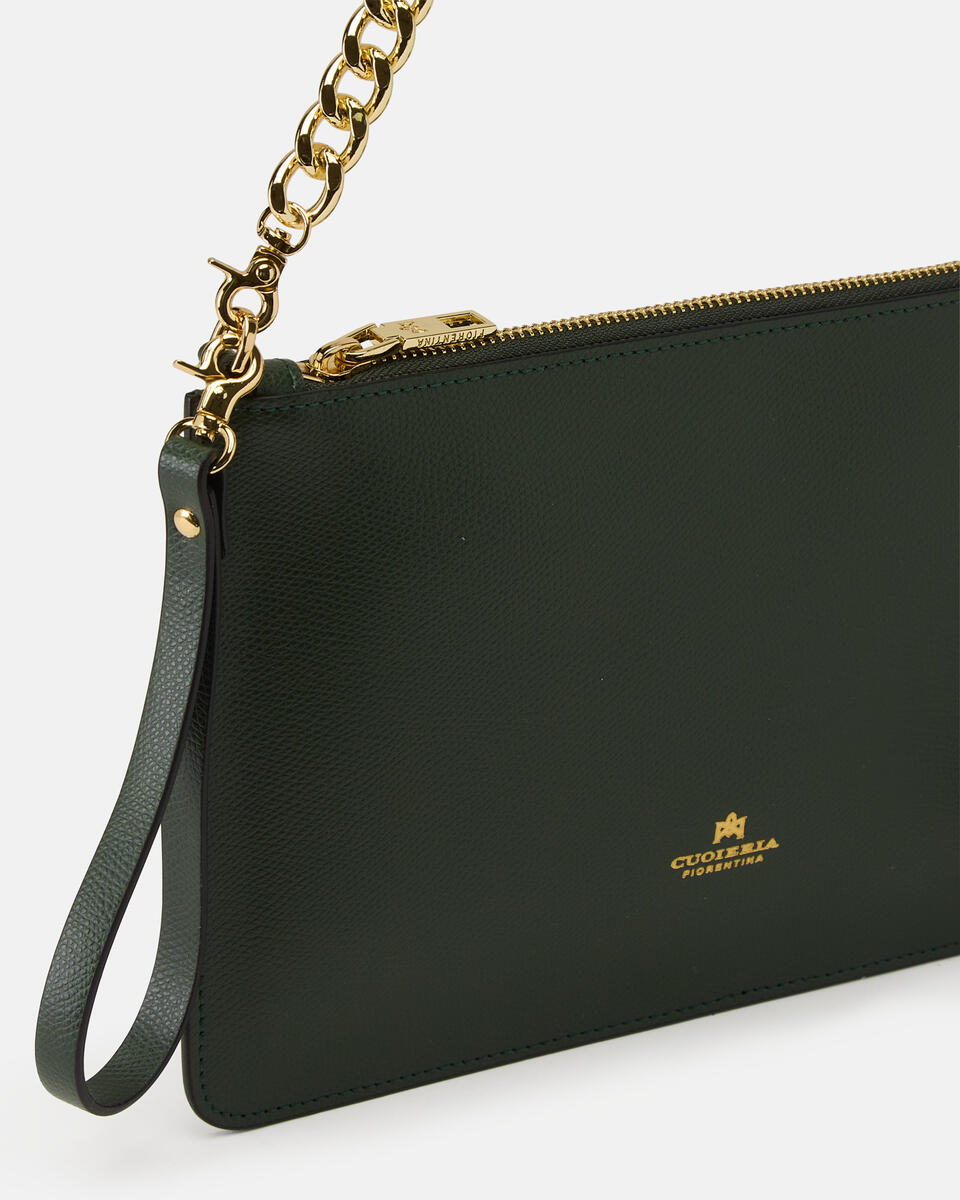 Alice pochette media con bracciale Muschio  - Pochette - Borse Donna - Borse - Cuoieria Fiorentina
