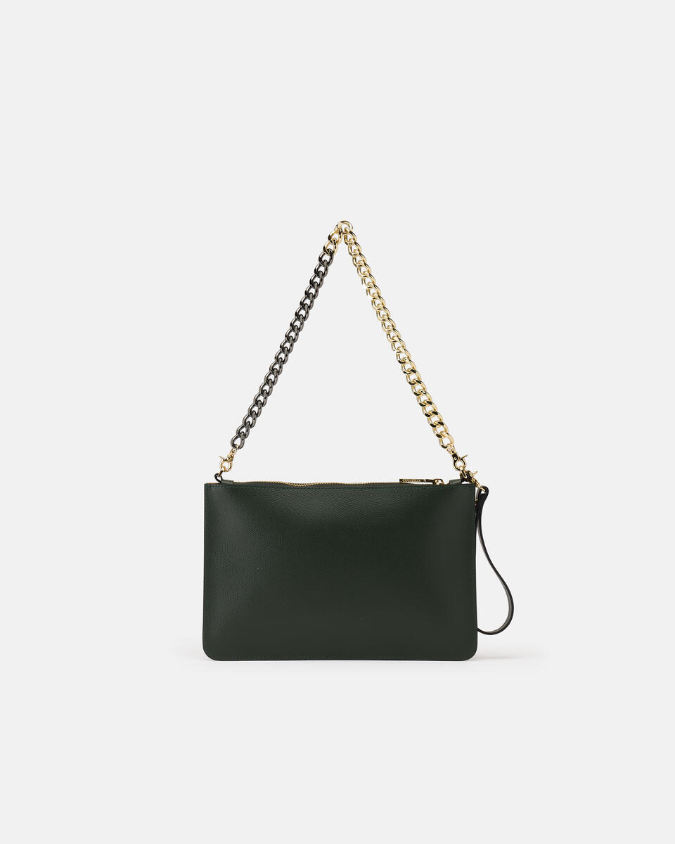 Alice pochette media con bracciale Muschio  - Pochette - Borse Donna - Borse - Cuoieria Fiorentina
