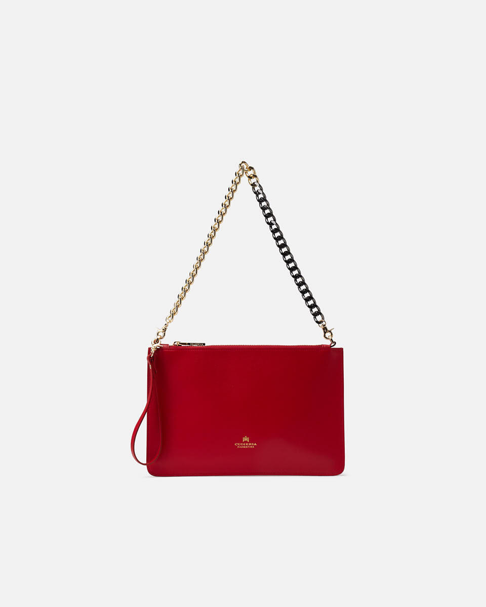 Pochette Red  - Clutch Bags - Women's Bags - Bags - Cuoieria Fiorentina