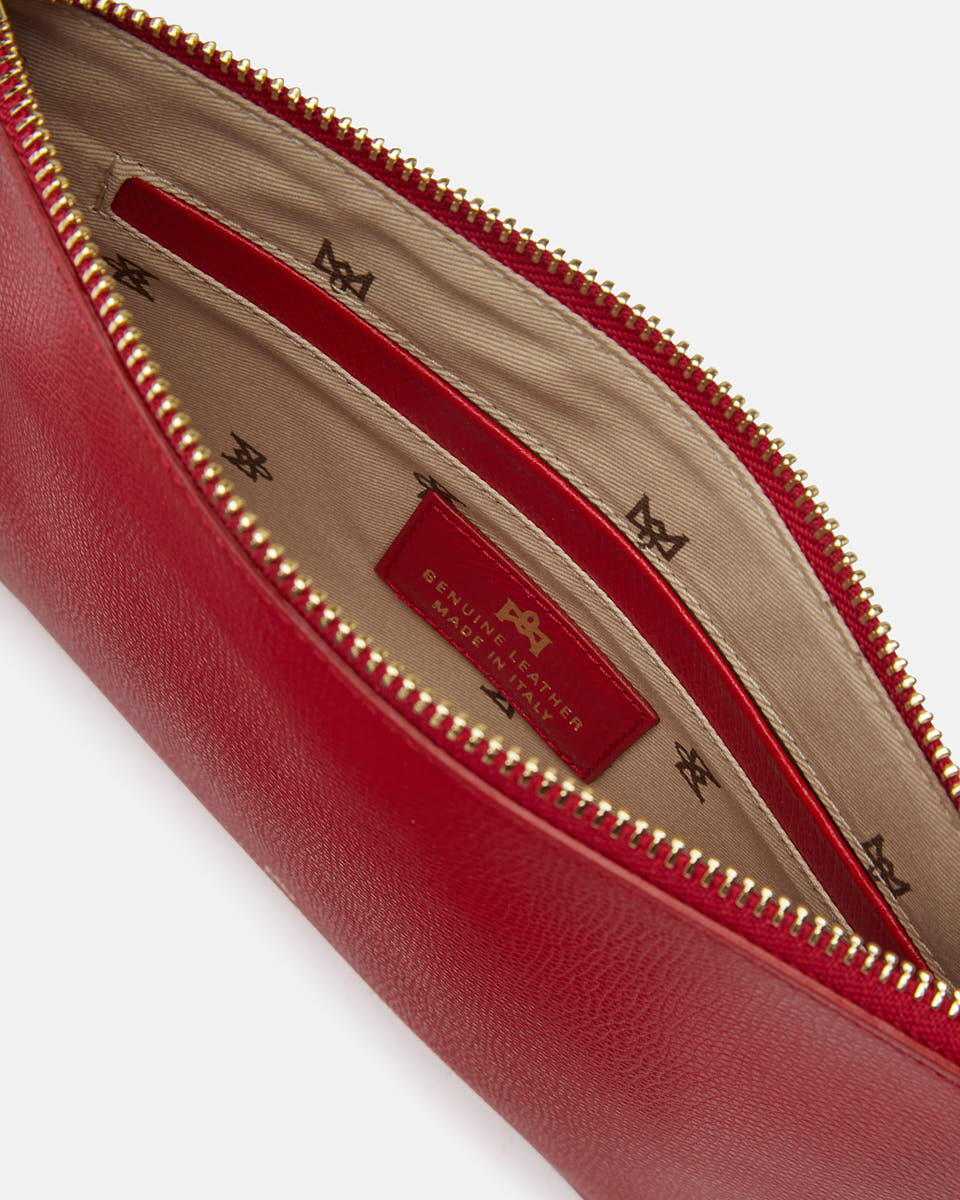 Alice pochette media con bracciale Rosso  - Pochette - Borse Donna - Borse - Cuoieria Fiorentina