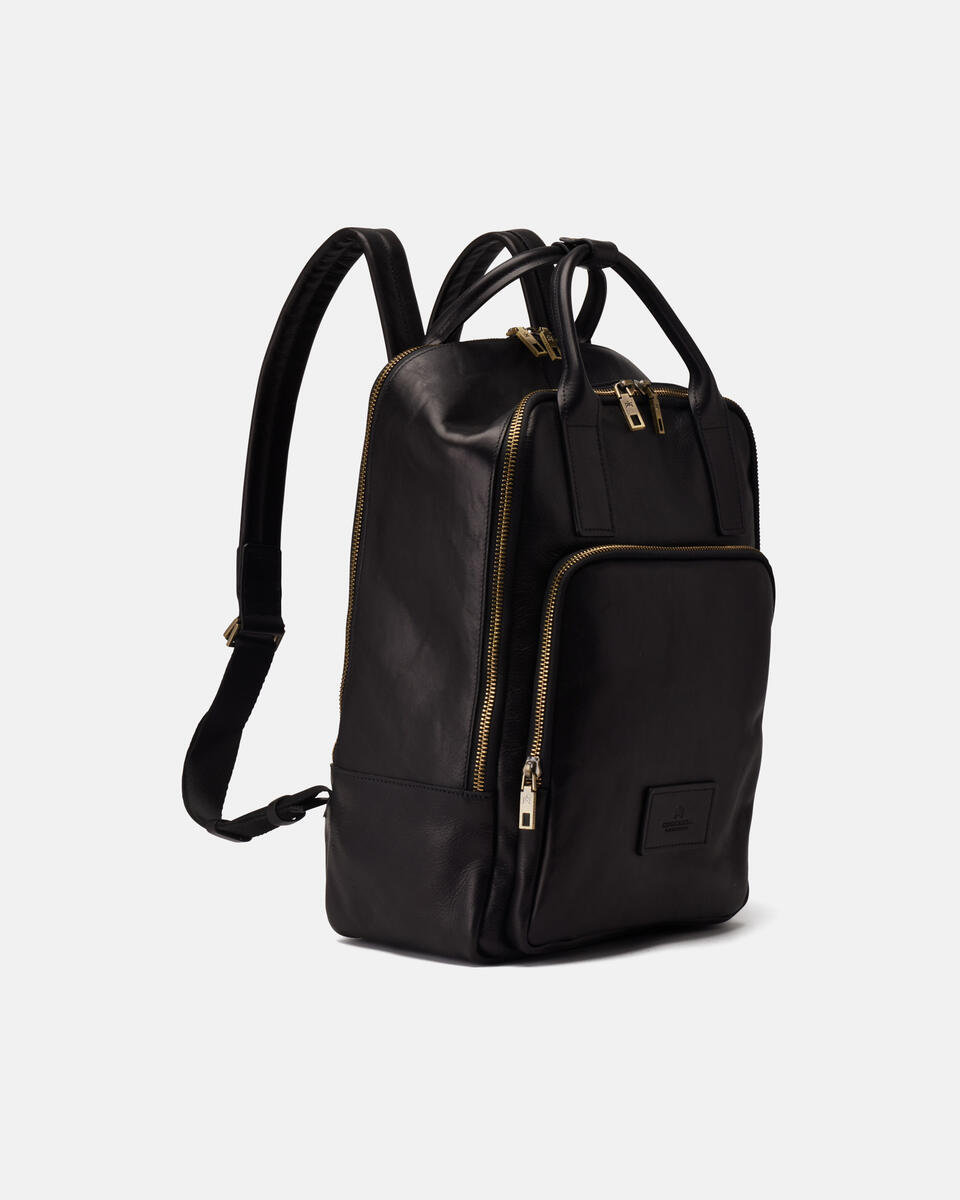 Business backpack Black  - Backpacks - Men's Bags - Bags - Cuoieria Fiorentina