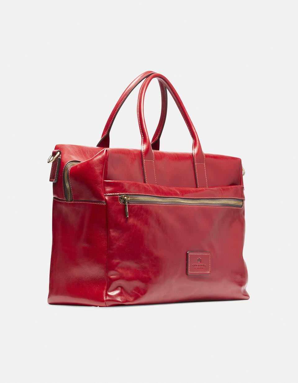 Weekender piccolo Tokyo in cuoio morbido Rosso  - Cuoieria Fiorentina
