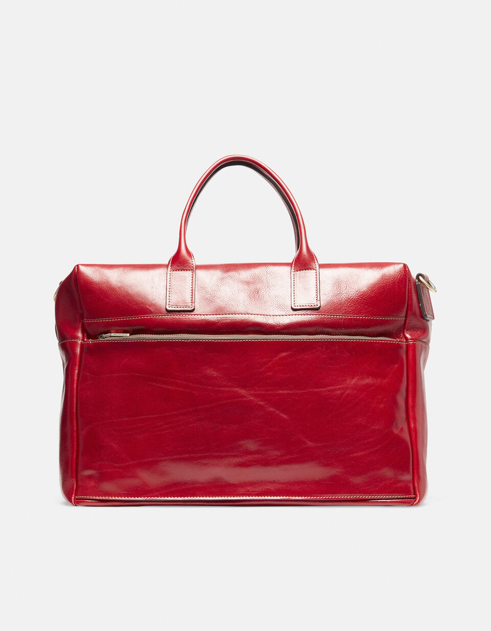 Weekender piccolo Tokyo in cuoio morbido Rosso  - Cuoieria Fiorentina
