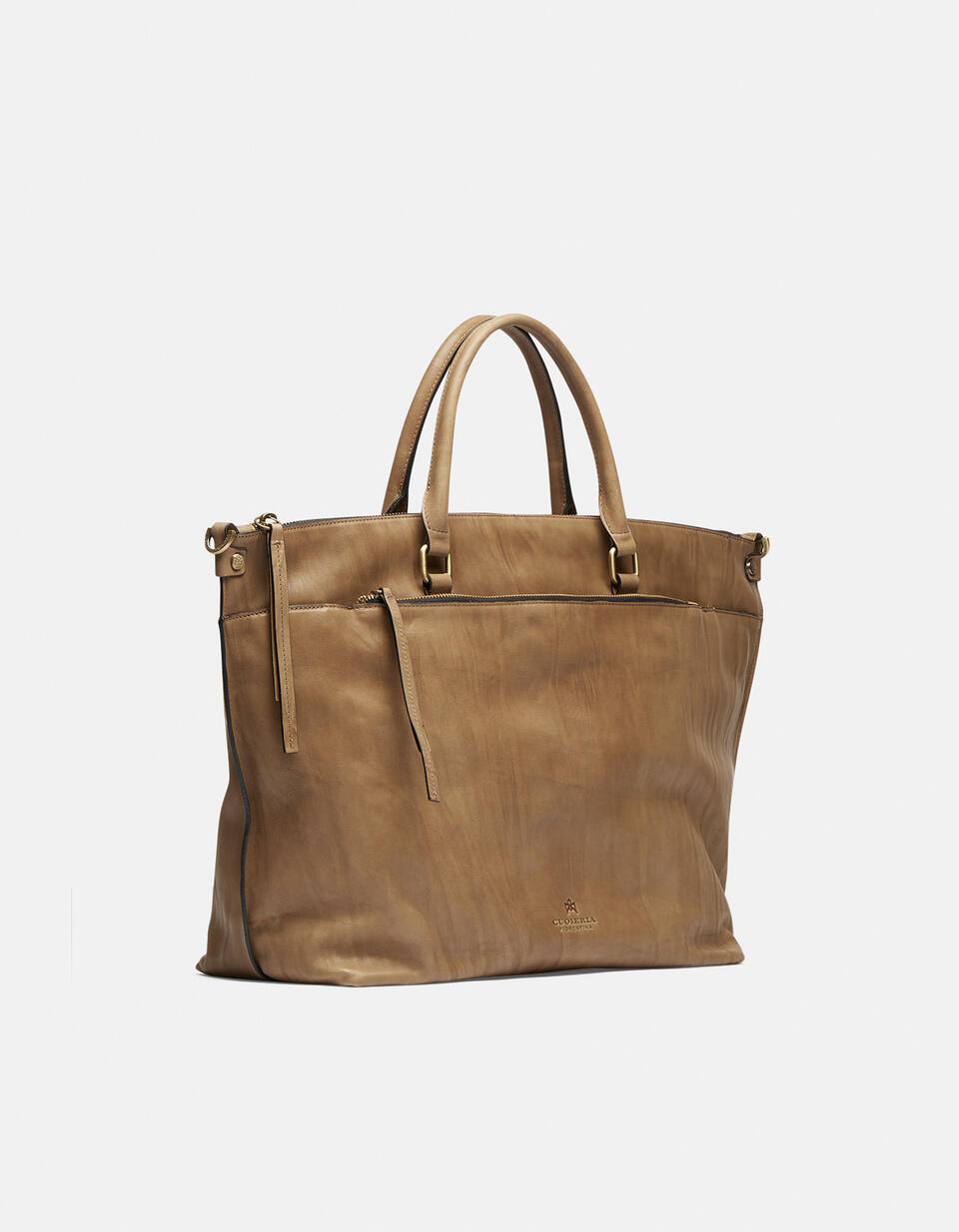 Safari Maxi tote bag in Delavé calfskin - TOTE BAG - WOMEN'S BAGS | bags Mimì TAUPE - TOTE BAG - WOMEN'S BAGS | bagsCuoieria Fiorentina