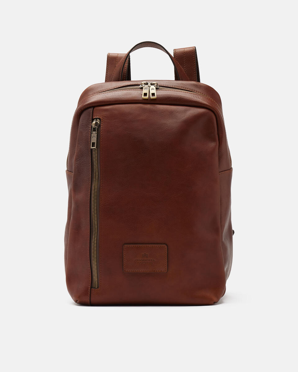 BACKPACK Brown  - Backpacks - Men's Bags - Bags - Cuoieria Fiorentina