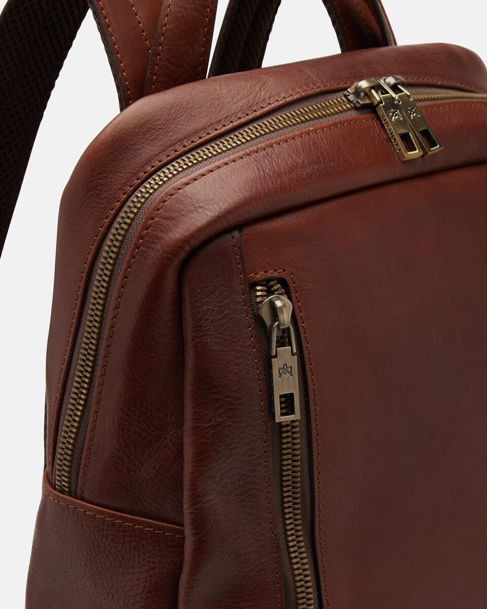 BACKPACK Brown  - Backpacks - Men's Bags - Bags - Cuoieria Fiorentina