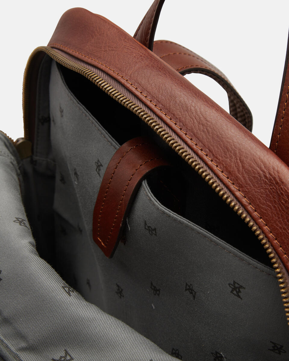 BACKPACK Brown  - Backpacks - Men's Bags - Bags - Cuoieria Fiorentina