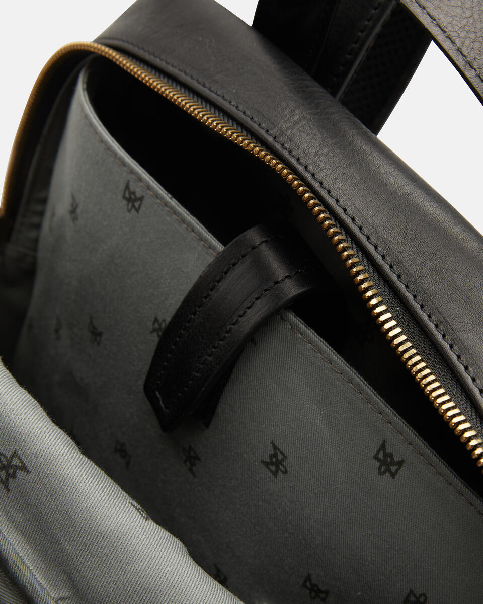 BACKPACK Black  - Backpacks - Men's Bags - Bags - Cuoieria Fiorentina