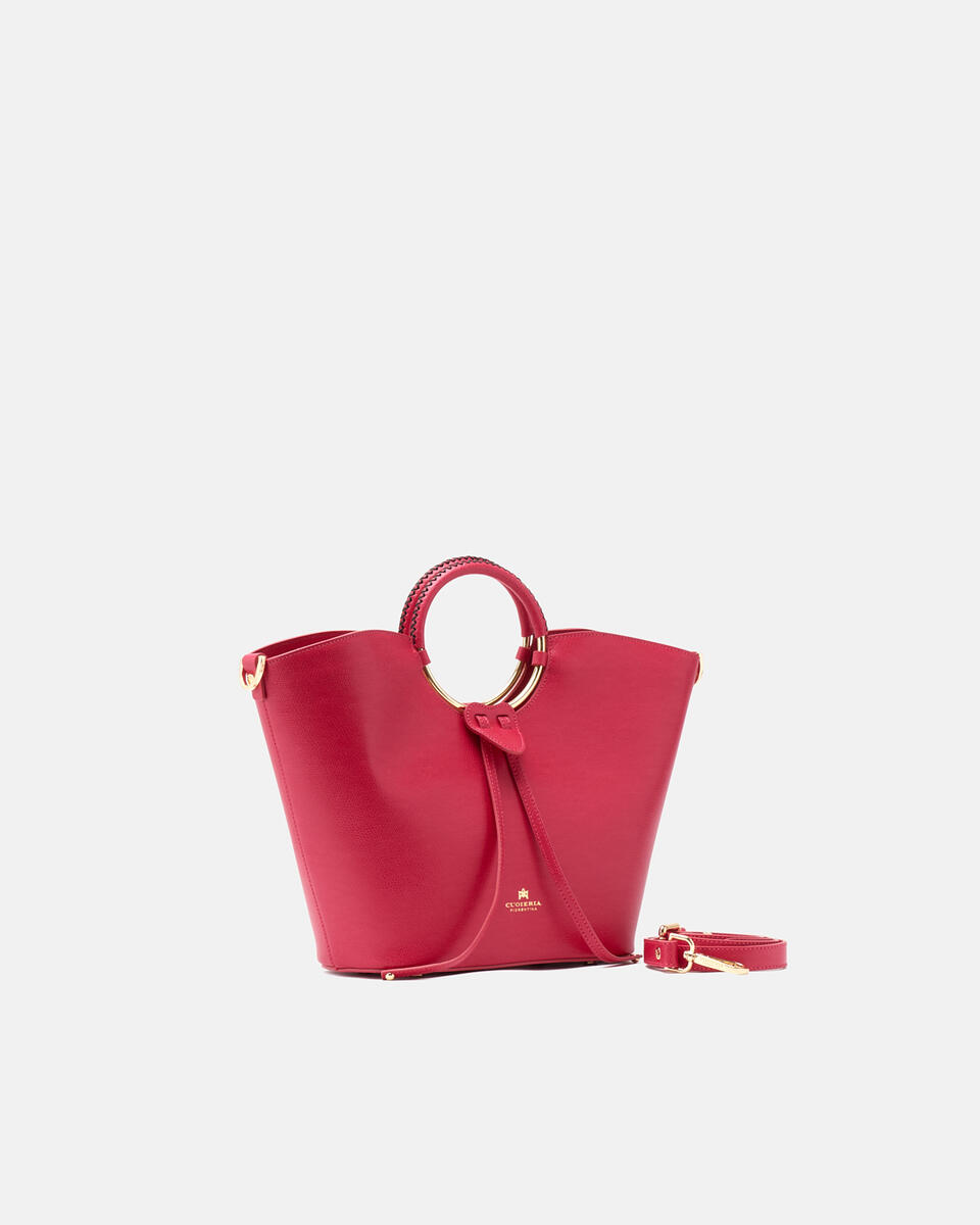 Bucket bag Fuchsia   - Tote Bag - Women's Bags - Bags - Cuoieria Fiorentina