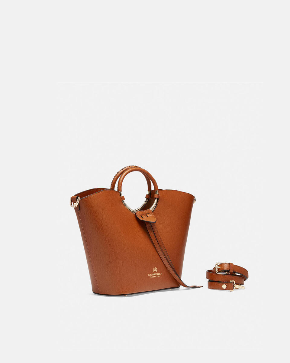 Oblò media in vitello palmellato LION  - Tote Bag - Borse Donna - Borse - Cuoieria Fiorentina
