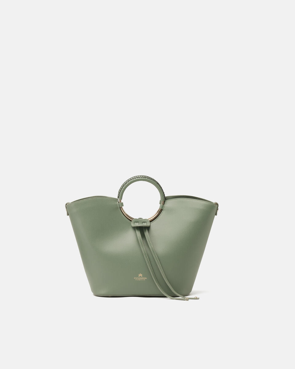 Bucket bag Sage green  - Bucket Bags - Women's Bags - Bags - Cuoieria Fiorentina