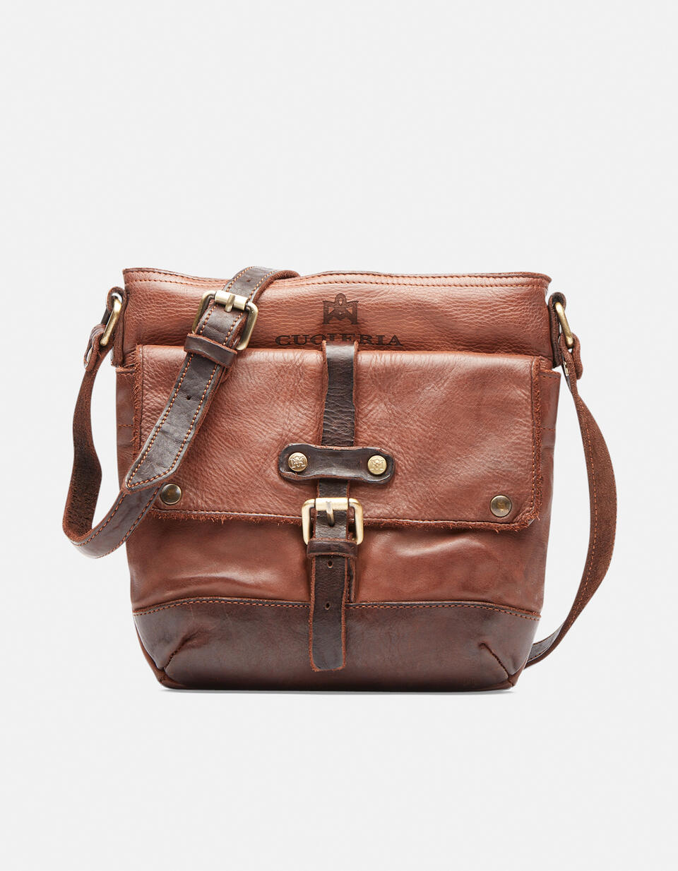 Small crossbody Burned  - Crossbody Bags - Men's Bags - Bags - Cuoieria Fiorentina