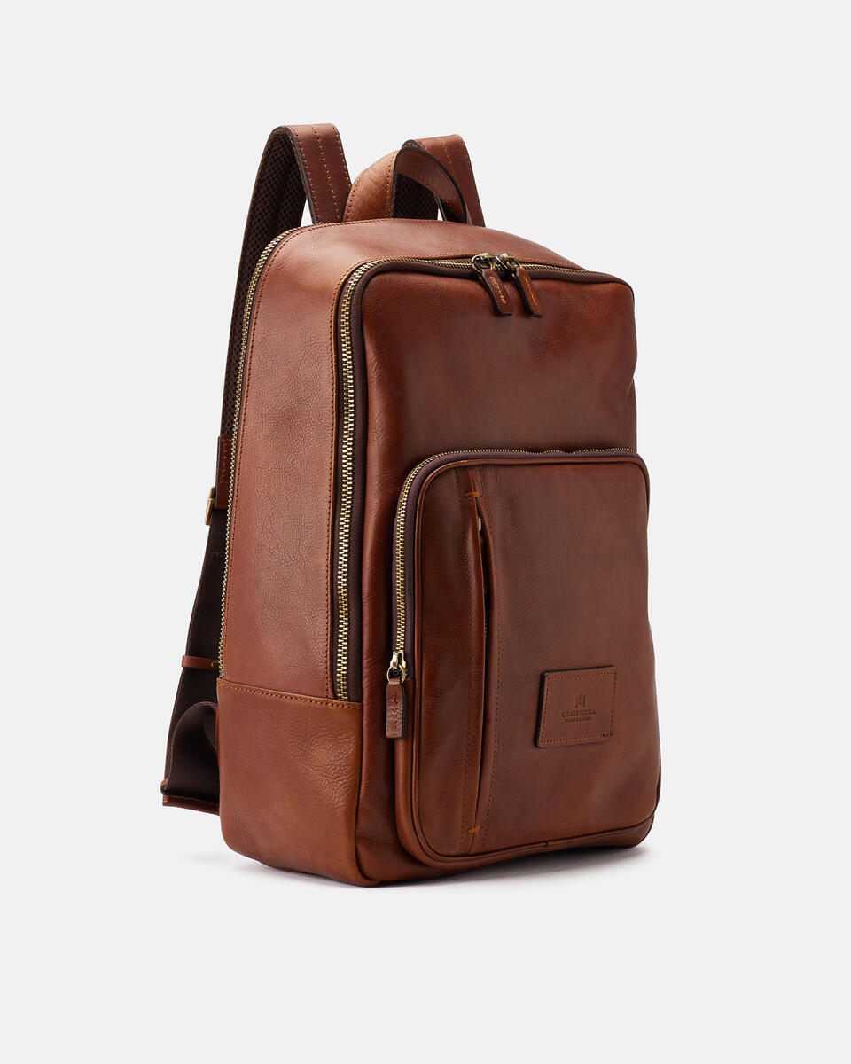 Business backpack Brown  - Backpacks - Men's Bags - Bags - Cuoieria Fiorentina