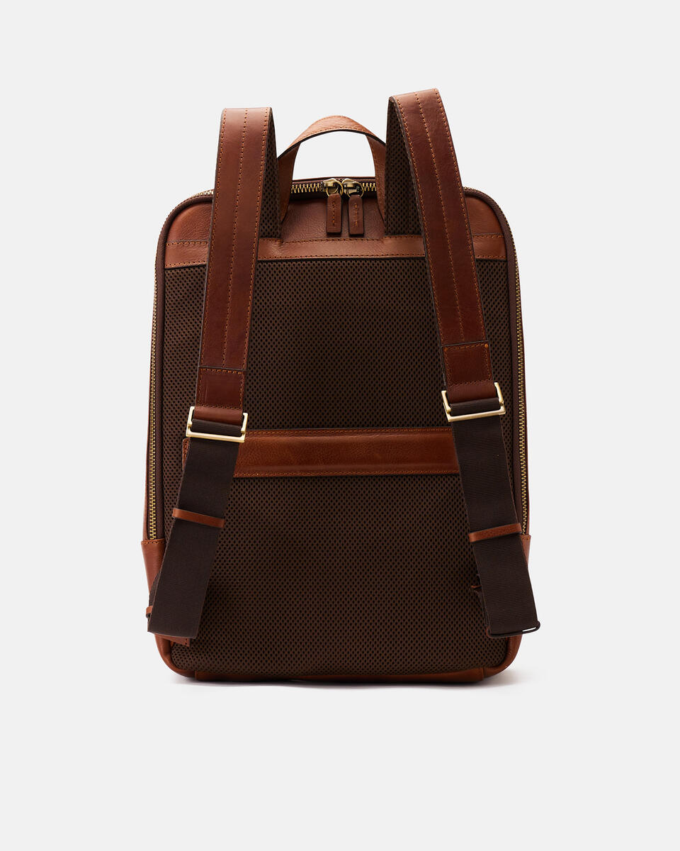 Business backpack Brown  - Backpacks - Men's Bags - Bags - Cuoieria Fiorentina