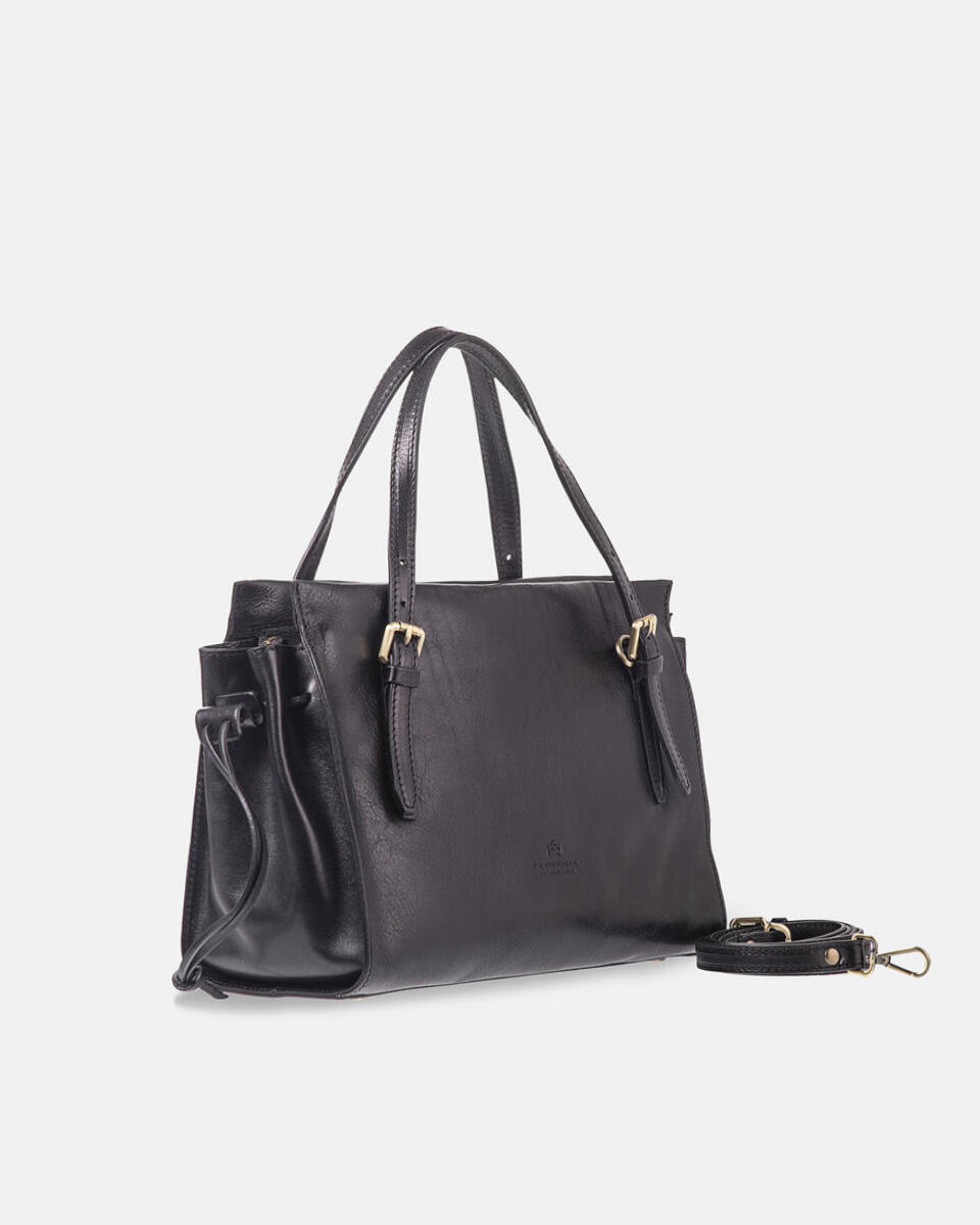 Warm and Colour Shopping piccola Nero  - Shopping - Borse Donna - Borse - Cuoieria Fiorentina