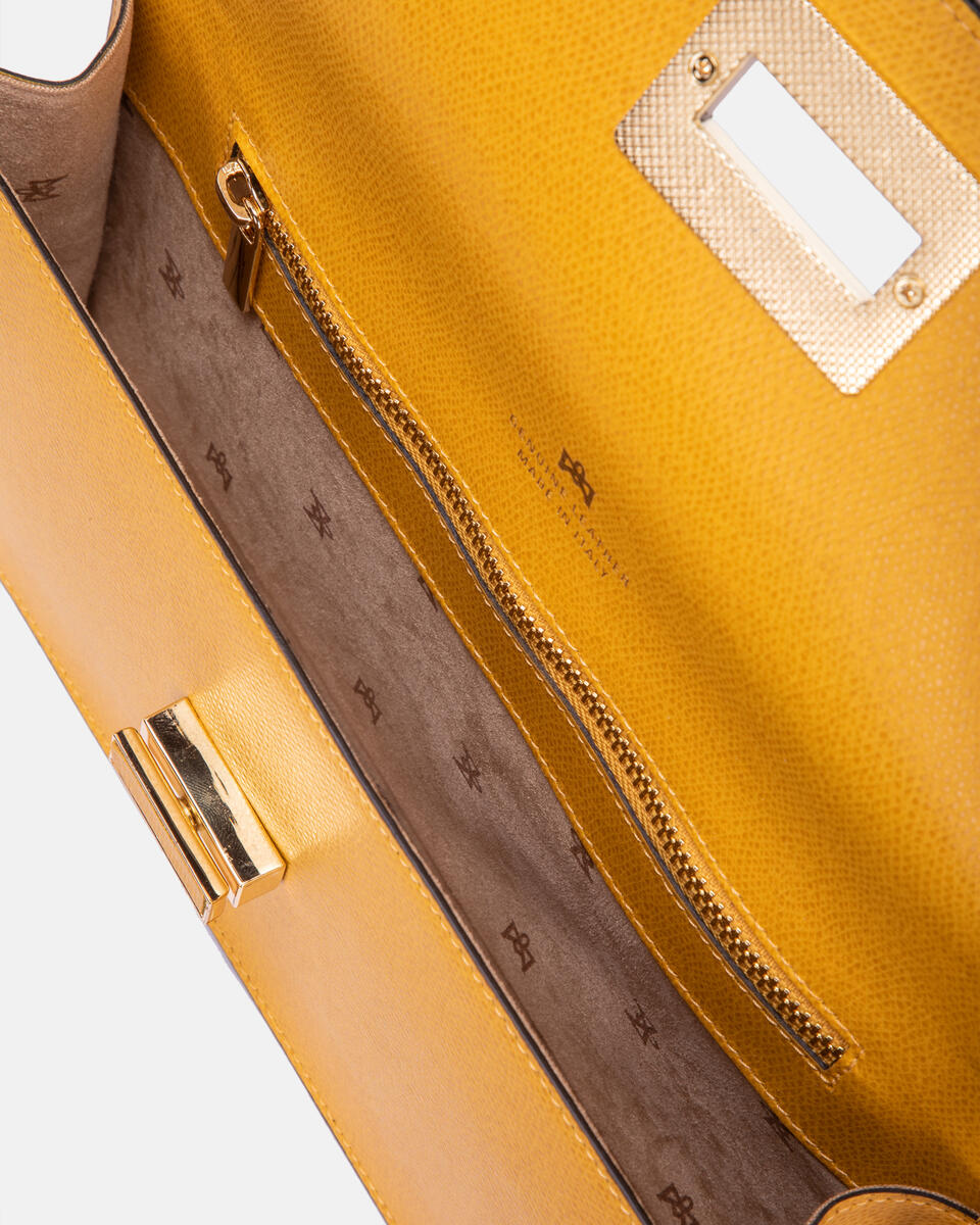 CLUTCH Yellow  - Cuoieria Fiorentina