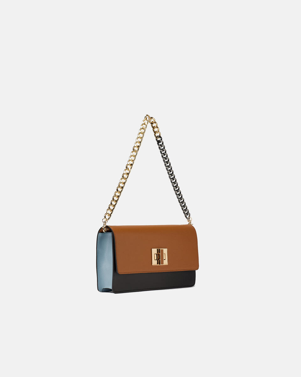 Bella borsa a spallavitello palmellato LIONNEROC.ZUCCHERO  - Pochette - Borse Donna - Borse - Cuoieria Fiorentina