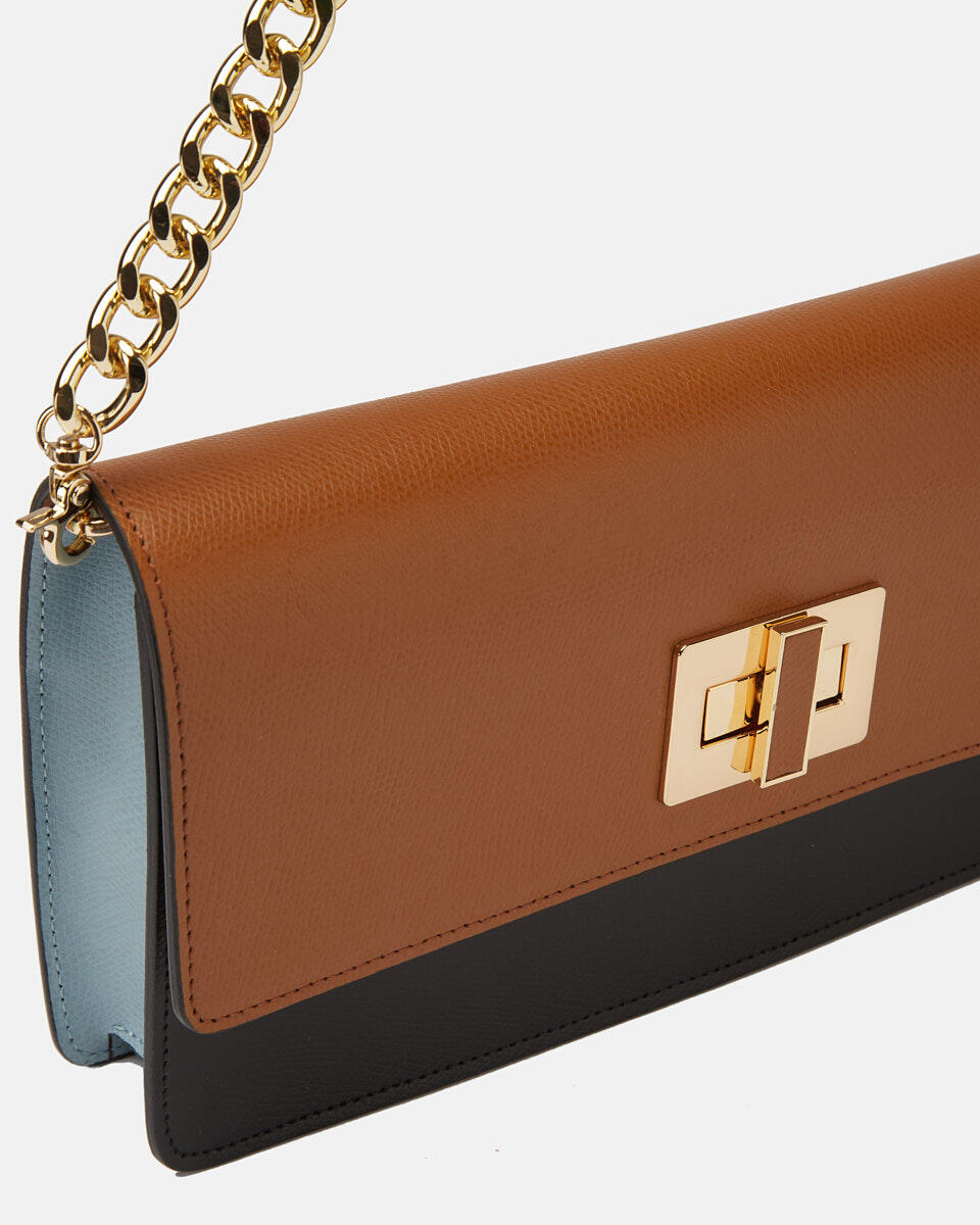 Bella borsa a spallavitello palmellato LIONNEROC.ZUCCHERO  - Pochette - Borse Donna - Borse - Cuoieria Fiorentina