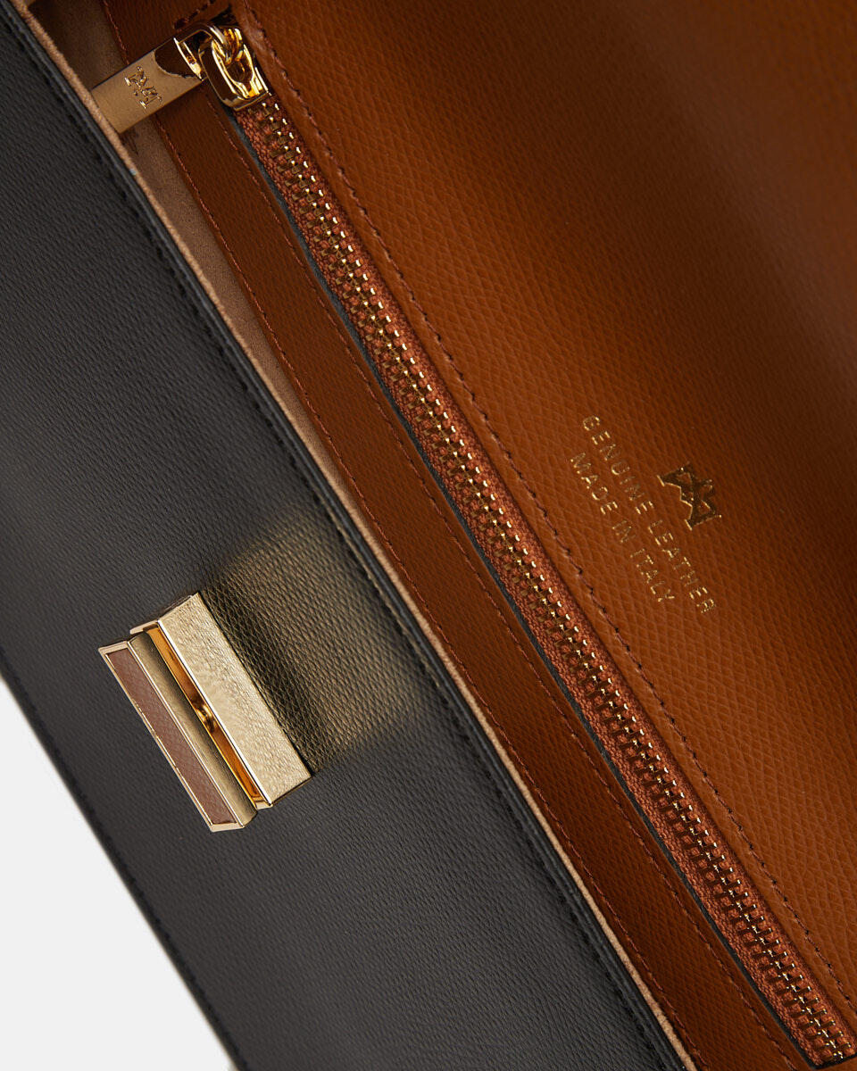 Bella borsa a spallavitello palmellato LIONNEROC.ZUCCHERO  - Pochette - Borse Donna - Borse - Cuoieria Fiorentina