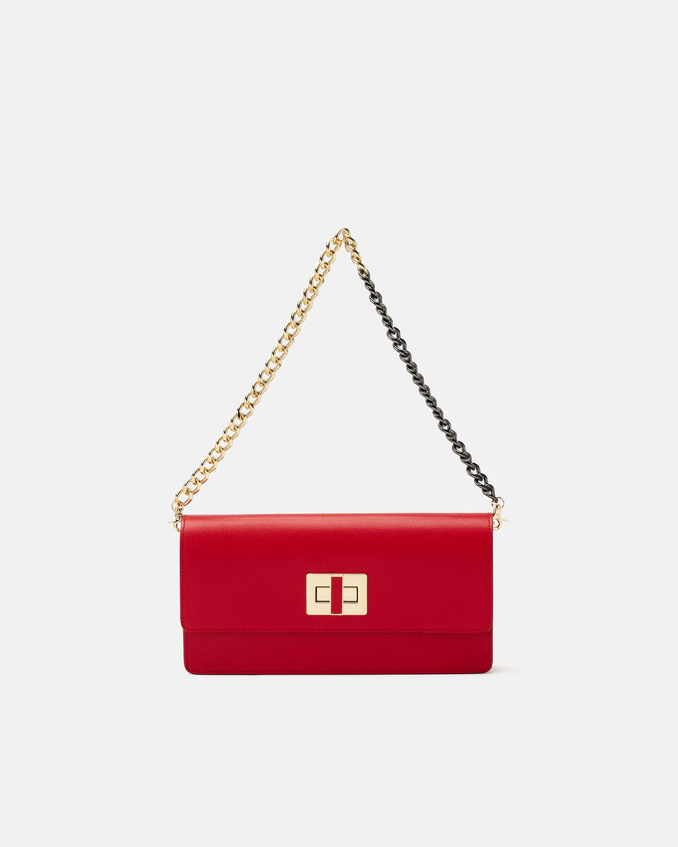 CLUTCH Red  - Bags - Special Price - Cuoieria Fiorentina