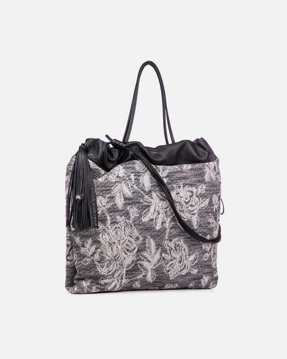 Denim Large shopping bag - SHOPPING - WOMEN'S BAGS | bags NERO - SHOPPING - WOMEN'S BAGS | bagsCuoieria Fiorentina