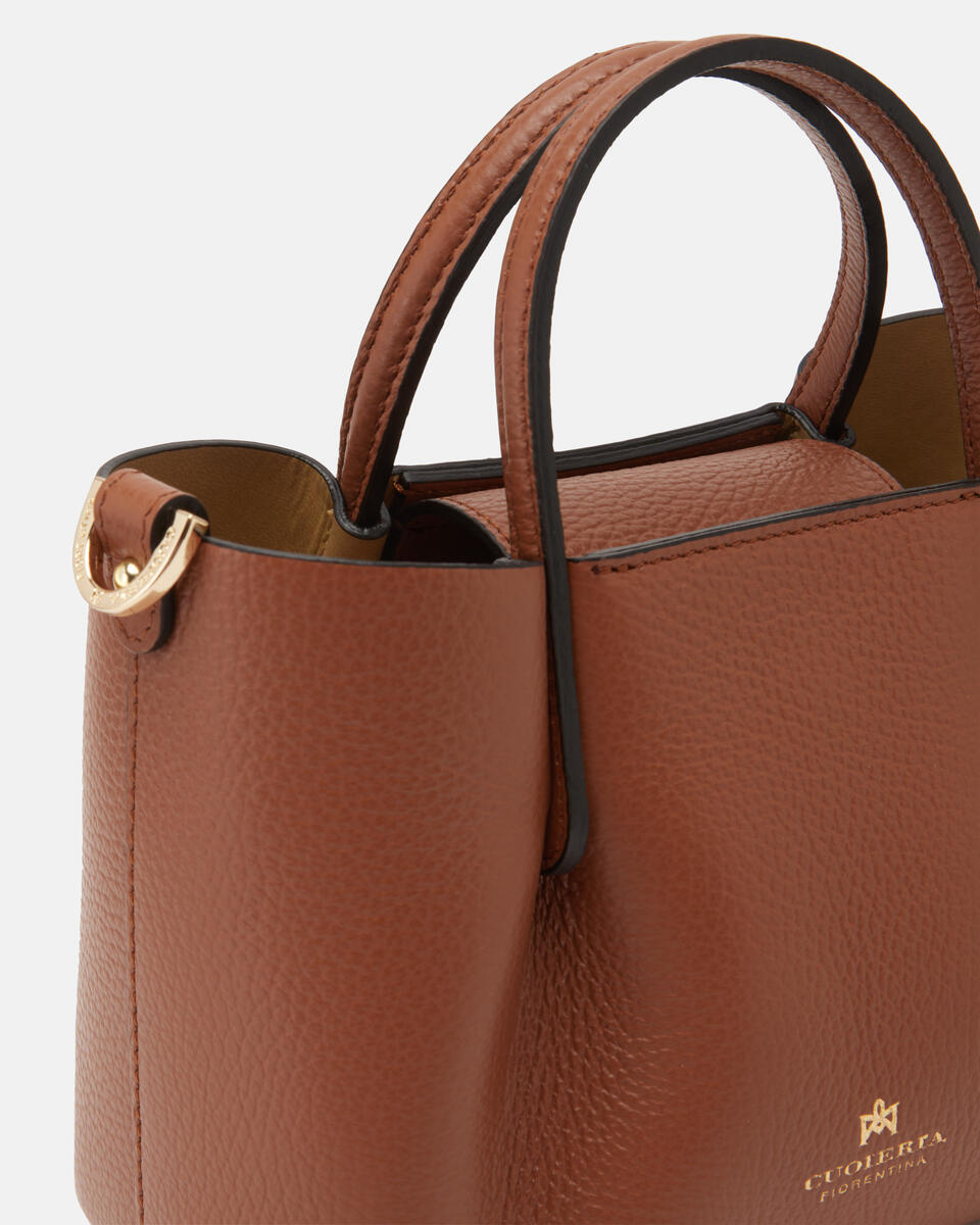 Mini tote bag Caramel  - Tote Bag - Women's Bags - Bags - Cuoieria Fiorentina