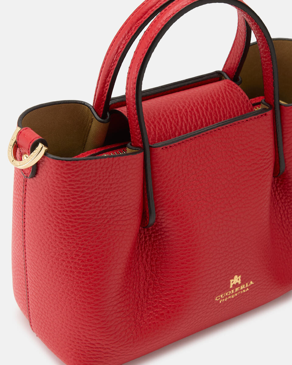 Mini tote bag Tomato  - Mini Bags - Women's Bags - Bags - Cuoieria Fiorentina