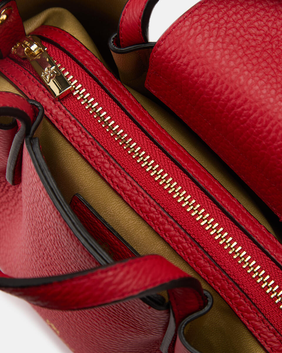 Mini tote bag Tomato  - Mini Bags - Women's Bags - Bags - Cuoieria Fiorentina