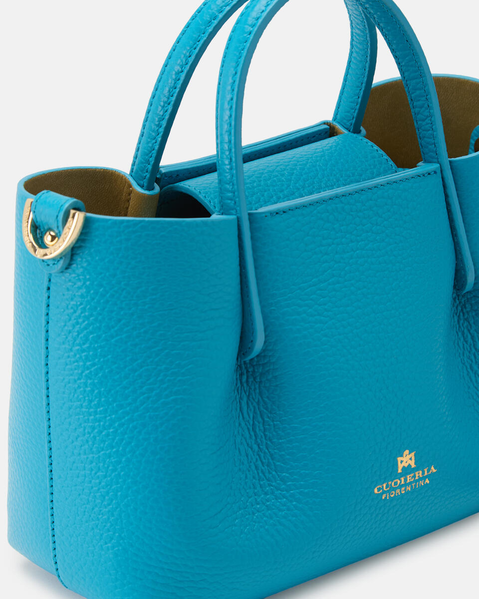 Candy Mini Tote bag Turchese  - Mini Bag - Borse Donna - Borse - Cuoieria Fiorentina