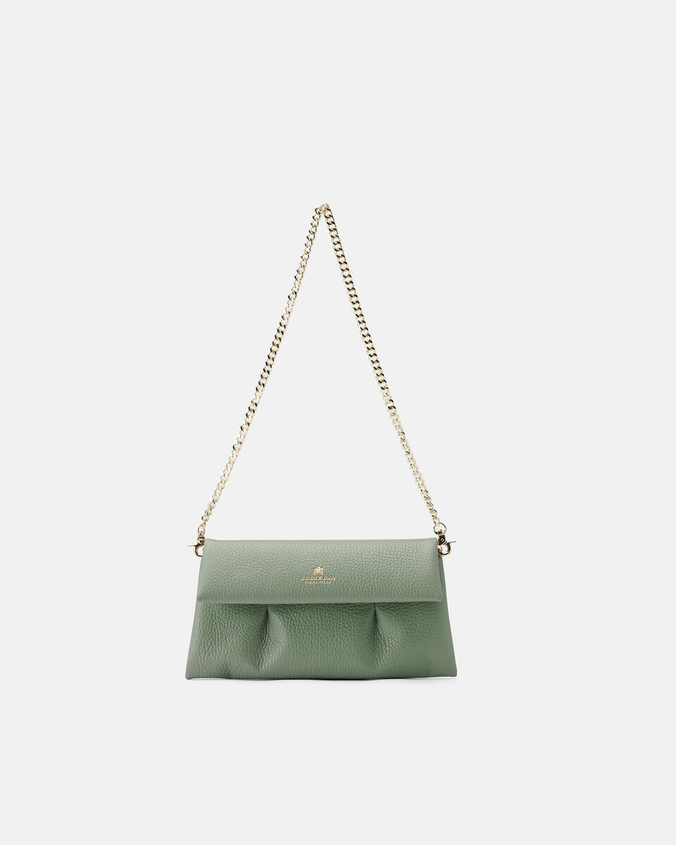 Pochette Sage green  - Clutch Bags - Women's Bags - Bags - Cuoieria Fiorentina