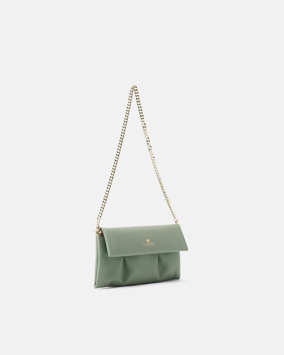 Pochette Sage green  - Clutch Bags - Women's Bags - Bags - Cuoieria Fiorentina