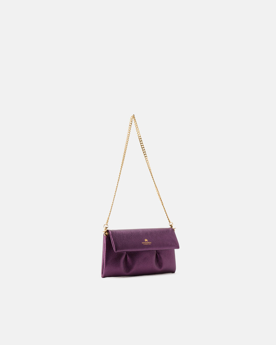 Candy pochette Dollaro Metal Vampire purple  - Cuoieria Fiorentina