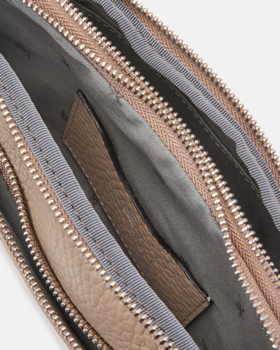 POCHETTE Taupe  - Clutch Bags - Men's Bags - Bags - Cuoieria Fiorentina