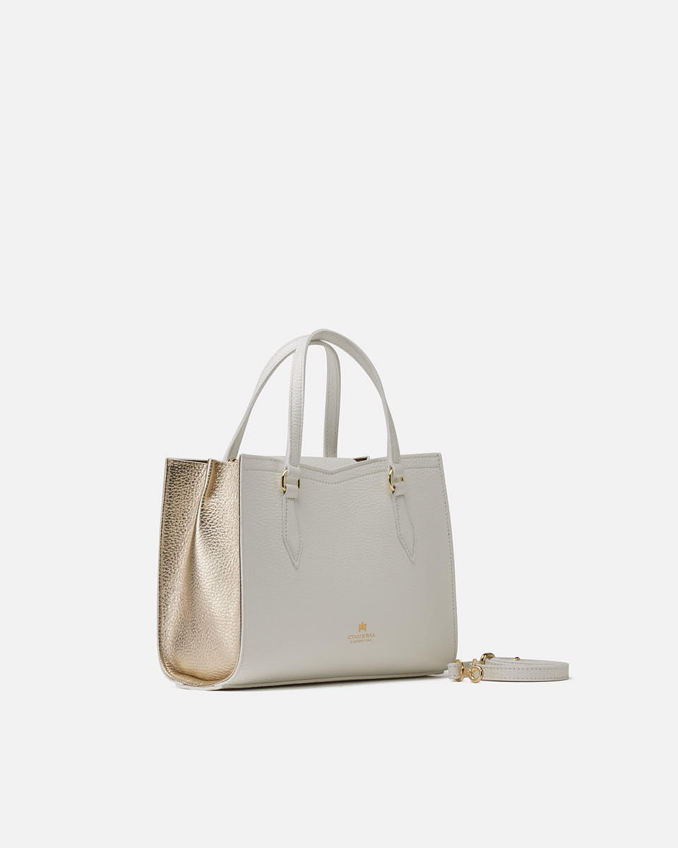 Victoria small tote bag Bianco  - Tote Bag - Borse Donna - Borse - Cuoieria Fiorentina