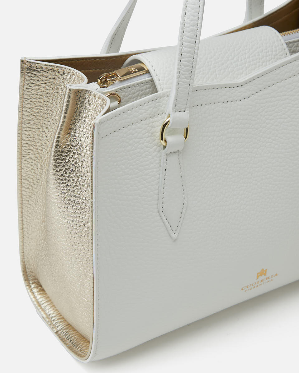 Victoria small tote bag Bianco  - Tote Bag - Borse Donna - Borse - Cuoieria Fiorentina