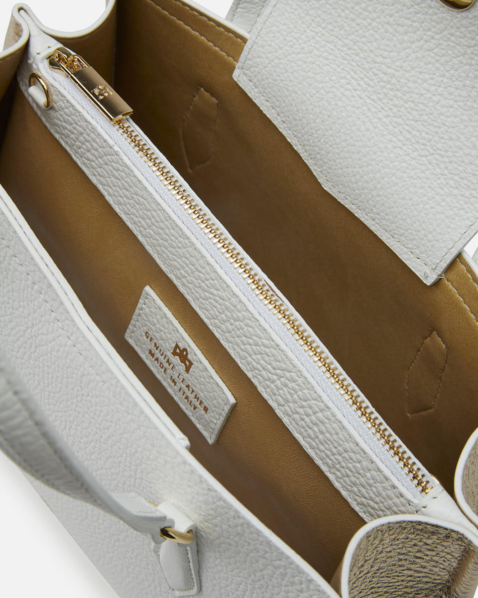 Victoria small tote bag Bianco  - Tote Bag - Borse Donna - Borse - Cuoieria Fiorentina